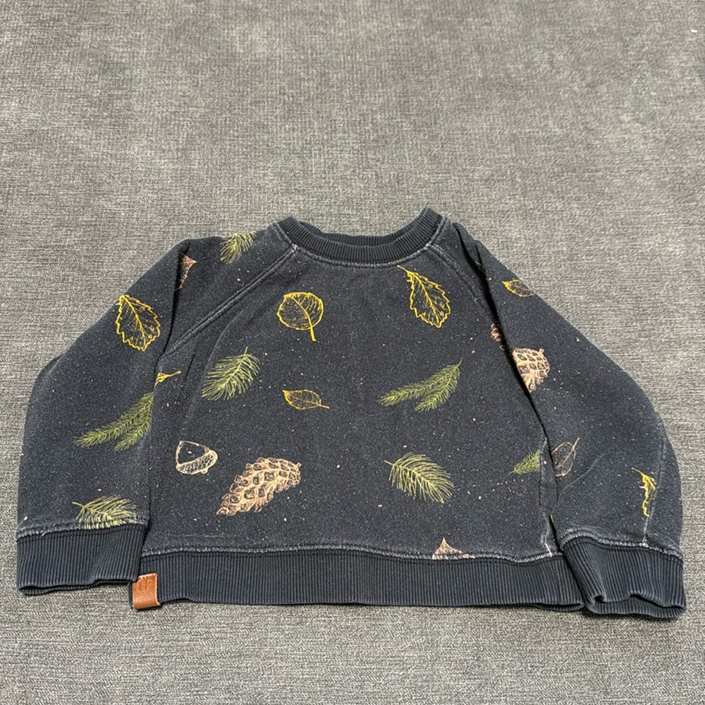 3 for $12-L&P Cotton Print Crewneck Sweater